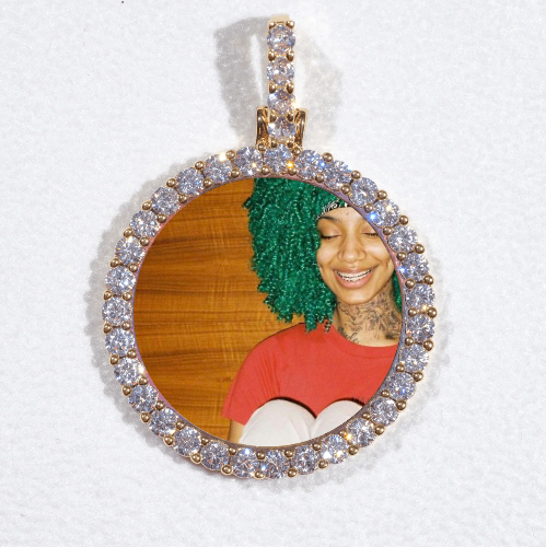 3D CIRCLE CUSTOM PICTURE PENDANT SMALL SIZE