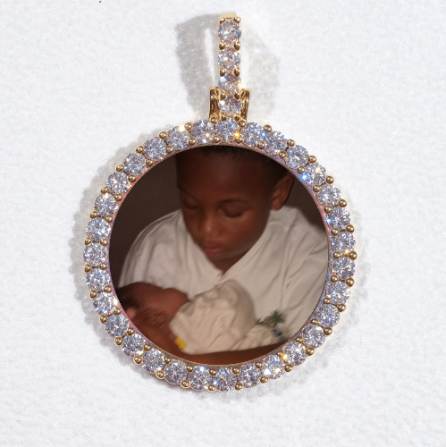 3D CIRCLE CUSTOM PICTURE PENDANT SMALL SIZE
