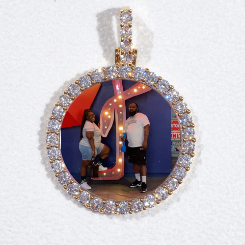 3D CIRCLE CUSTOM PICTURE PENDANT SMALL SIZE