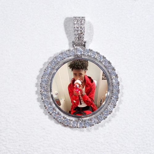 3D Spinning 2-Faced Custom Picture Pendant