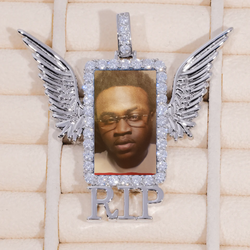 RIP WING 3D CUSTOM PICTURE PENDANT