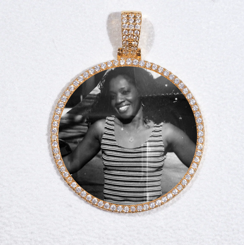 MEDIUM 3D CIRCLE CUSTOM PICTURE PENDANT