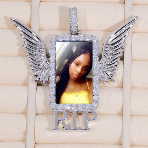 RIP WING 3D CUSTOM PICTURE PENDANT