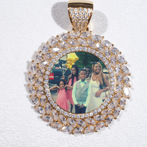 Large 3D Wheat Ear Custom Picture Pendant