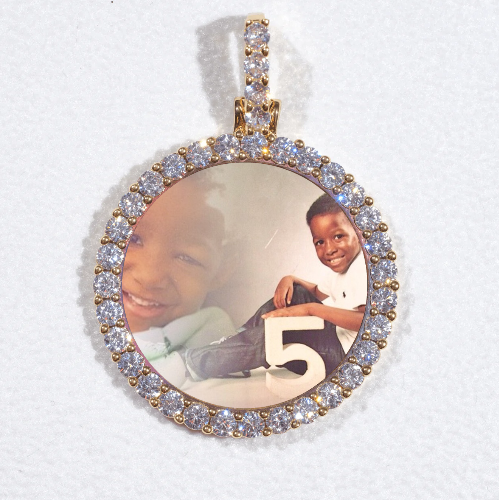 3D CIRCLE CUSTOM PICTURE PENDANT SMALL SIZE