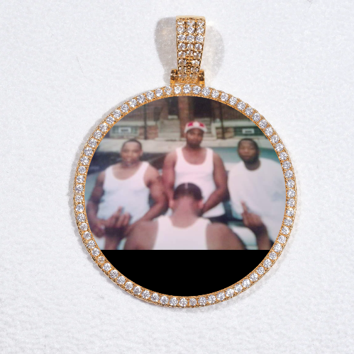 MEDIUM 3D CIRCLE CUSTOM PICTURE PENDANT