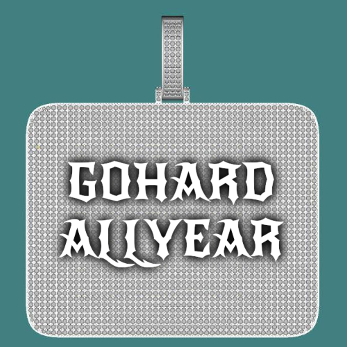 CUSTOM LETTER NECKLACE 3D BIG SQUARE