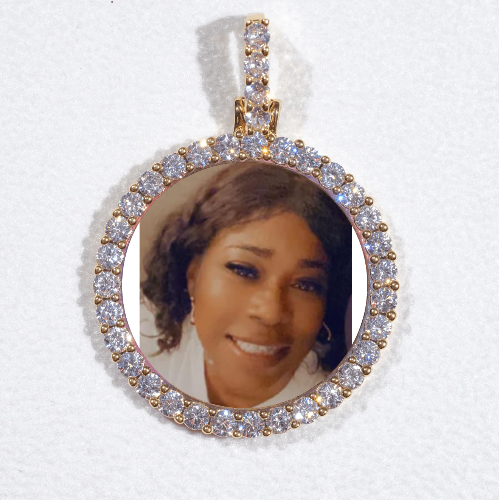 3D CIRCLE CUSTOM PICTURE PENDANT SMALL SIZE