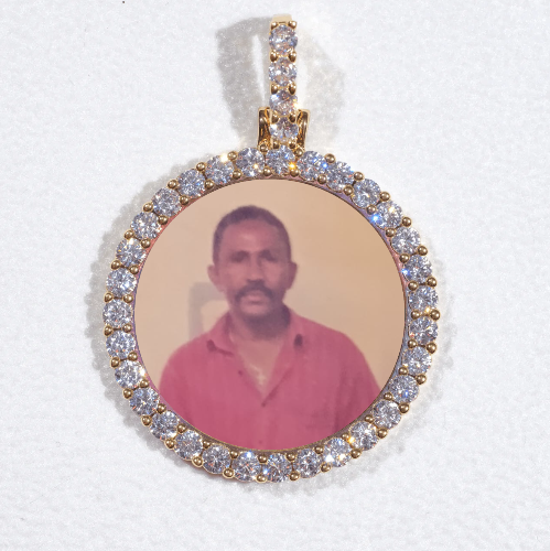 3D CIRCLE CUSTOM PICTURE PENDANT SMALL SIZE