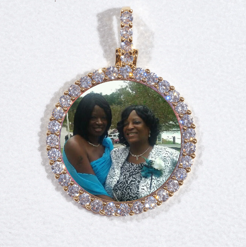 3D CIRCLE CUSTOM PICTURE PENDANT SMALL SIZE