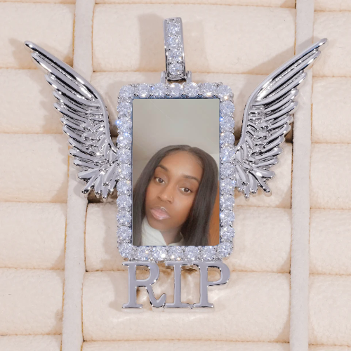 RIP WING 3D CUSTOM PICTURE PENDANT