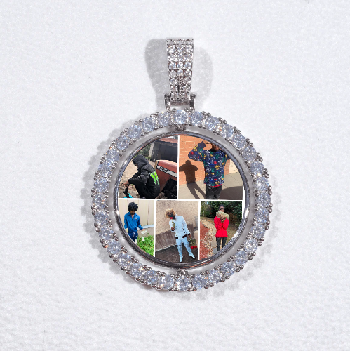3D Spinning 2-Faced Custom Picture Pendant