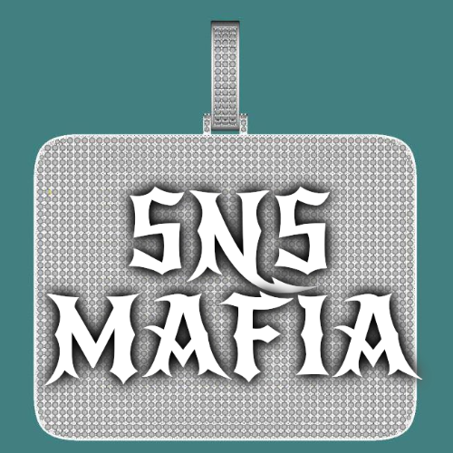 CUSTOM LETTER NECKLACE 3D BIG SQUARE