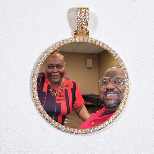 MEDIUM 3D CIRCLE CUSTOM PICTURE PENDANT