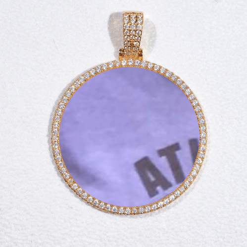 MEDIUM 3D CIRCLE CUSTOM PICTURE PENDANT