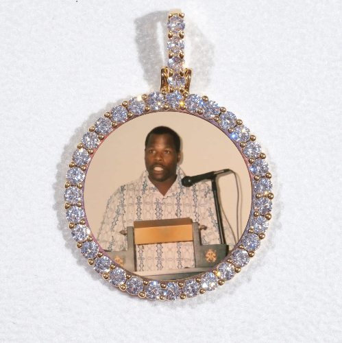 3D CIRCLE CUSTOM PICTURE PENDANT SMALL SIZE