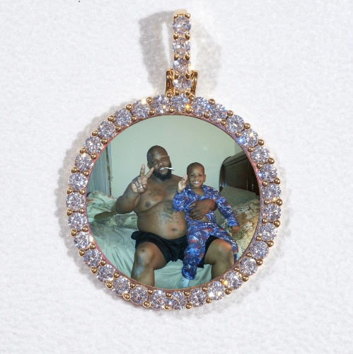 3D CIRCLE CUSTOM PICTURE PENDANT SMALL SIZE