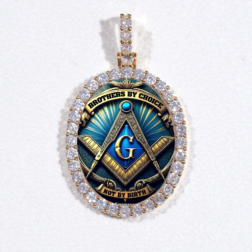 3D Oval Custom Picture Pendant