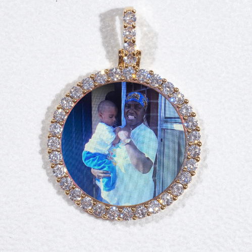 3D CIRCLE CUSTOM PICTURE PENDANT SMALL SIZE