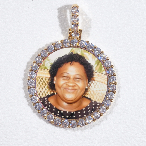 3D CIRCLE CUSTOM PICTURE PENDANT SMALL SIZE