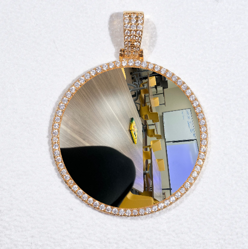 MEDIUM 3D CIRCLE CUSTOM PICTURE PENDANT
