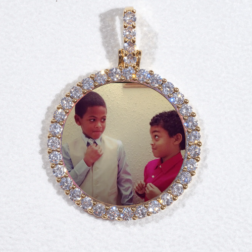 3D CIRCLE CUSTOM PICTURE PENDANT SMALL SIZE