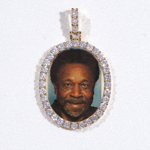3D Oval Custom Picture Pendant