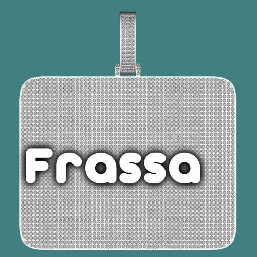 CUSTOM LETTER NECKLACE 3D BIG SQUARE