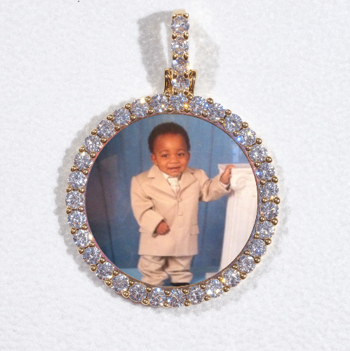 3D CIRCLE CUSTOM PICTURE PENDANT SMALL SIZE
