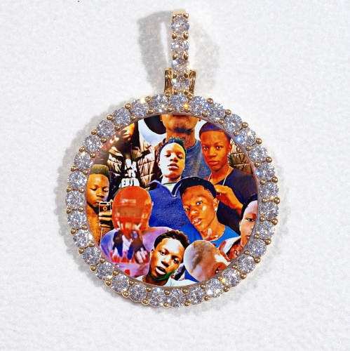 3D CIRCLE CUSTOM PICTURE PENDANT SMALL SIZE
