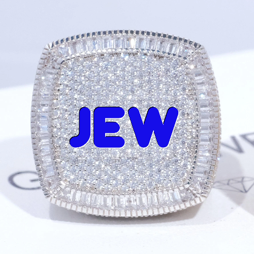 CUSTOM LETTER 3D ICED RING