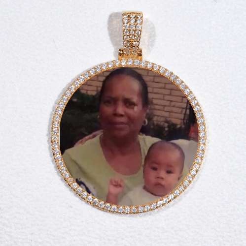 MEDIUM 3D CIRCLE CUSTOM PICTURE PENDANT