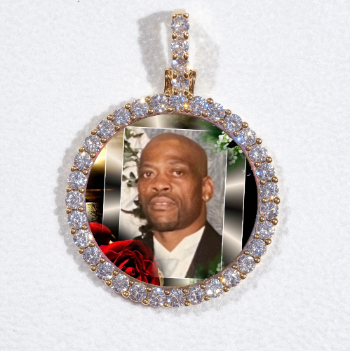 3D CIRCLE CUSTOM PICTURE PENDANT SMALL SIZE