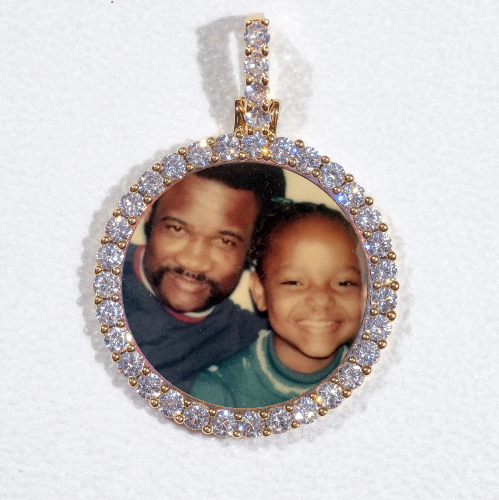 3D CIRCLE CUSTOM PICTURE PENDANT SMALL SIZE