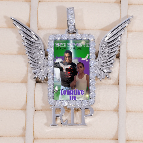 RIP WING 3D CUSTOM PICTURE PENDANT