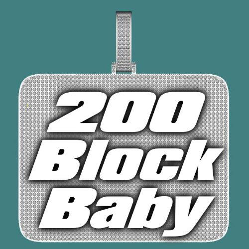CUSTOM LETTER NECKLACE 3D BIG SQUARE