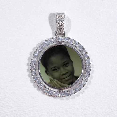 3D Spinning 2-Faced Custom Picture Pendant