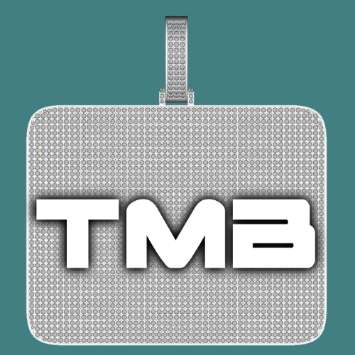 CUSTOM LETTER NECKLACE 3D BIG SQUARE
