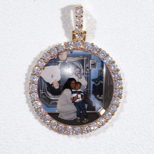 3D CIRCLE CUSTOM PICTURE PENDANT SMALL SIZE