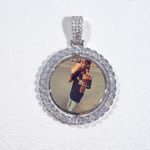 3D Spinning 2-Faced Custom Picture Pendant