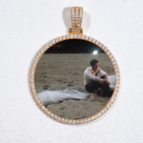 MEDIUM 3D CIRCLE CUSTOM PICTURE PENDANT