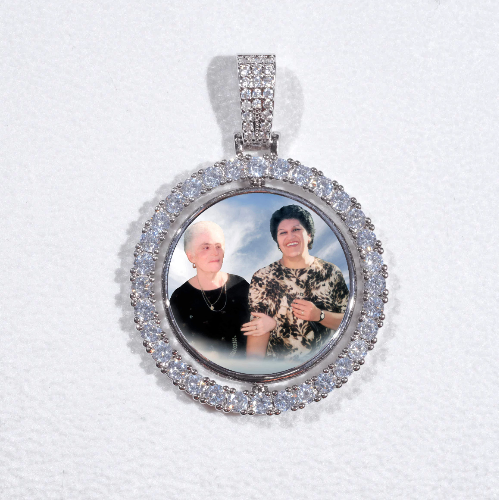 3D Spinning 2-Faced Custom Picture Pendant