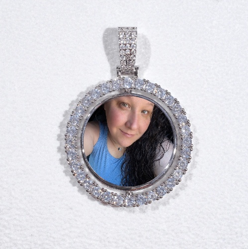 3D Spinning 2-Faced Custom Picture Pendant