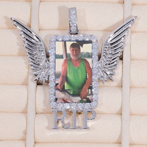 RIP WING 3D CUSTOM PICTURE PENDANT