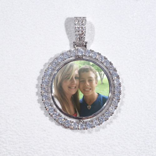 3D Spinning 2-Faced Custom Picture Pendant