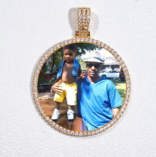 MEDIUM 3D CIRCLE CUSTOM PICTURE PENDANT