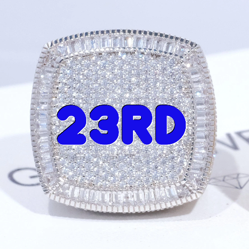 CUSTOM LETTER 3D ICED RING