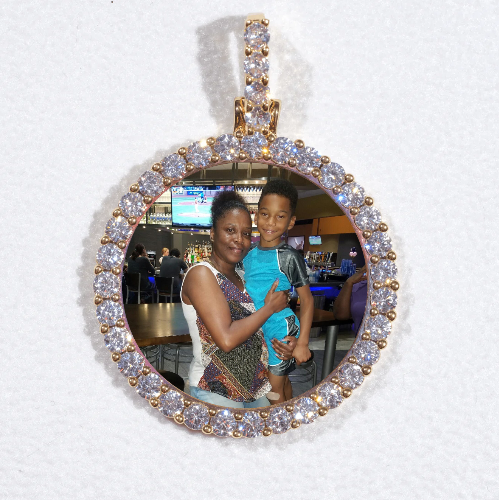 3D CIRCLE CUSTOM PICTURE PENDANT SMALL SIZE