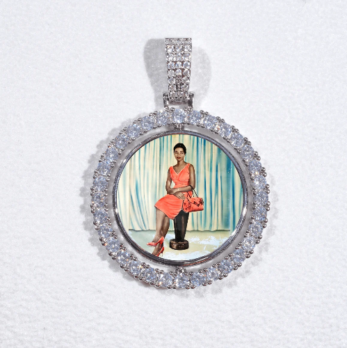 3D Spinning 2-Faced Custom Picture Pendant