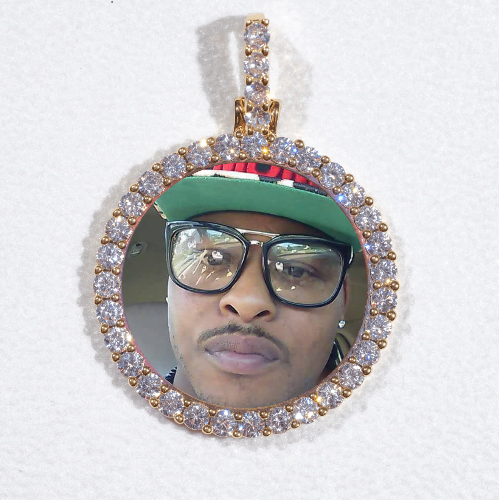 3D CIRCLE CUSTOM PICTURE PENDANT SMALL SIZE